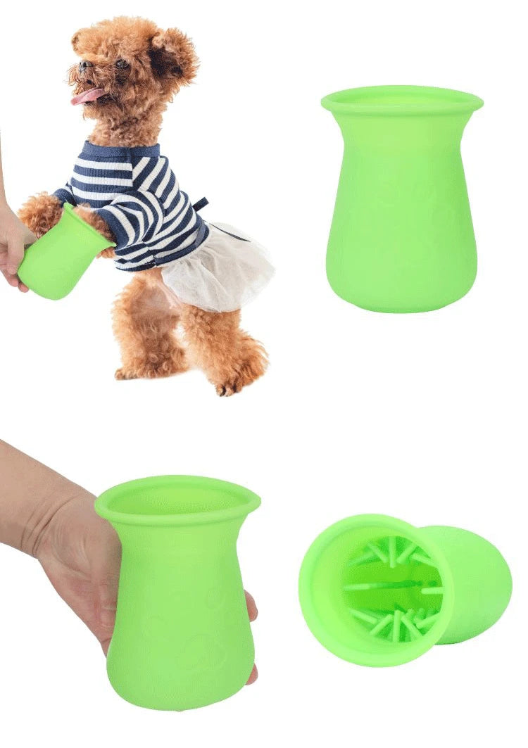 Dog Paw Cleaner Cup Soft Silicone Foot Clean Brush