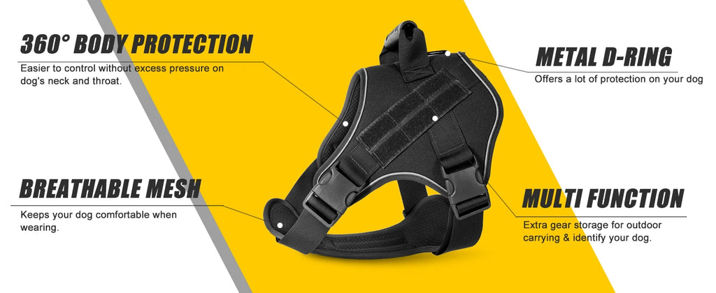 Tactical Dog Harness Pet Doberman Pinscher Pet Training