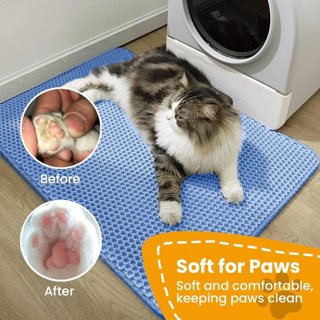 Cat Litter Mat Double Layer Pet Non Slip Big