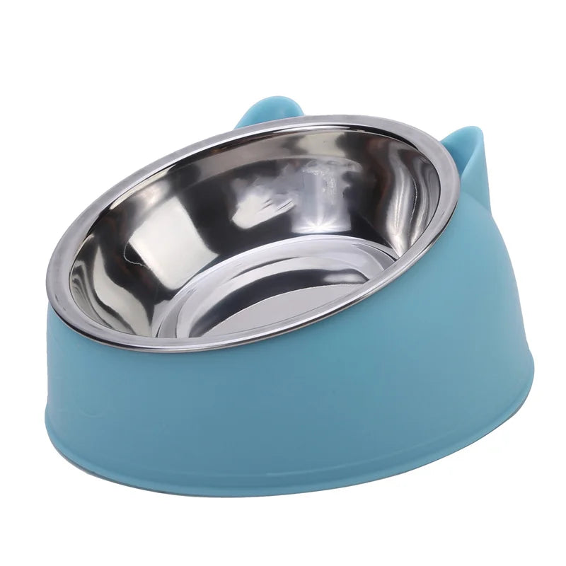 Cat Bowl Lovely Creative Inclined Kitten Puppy Food