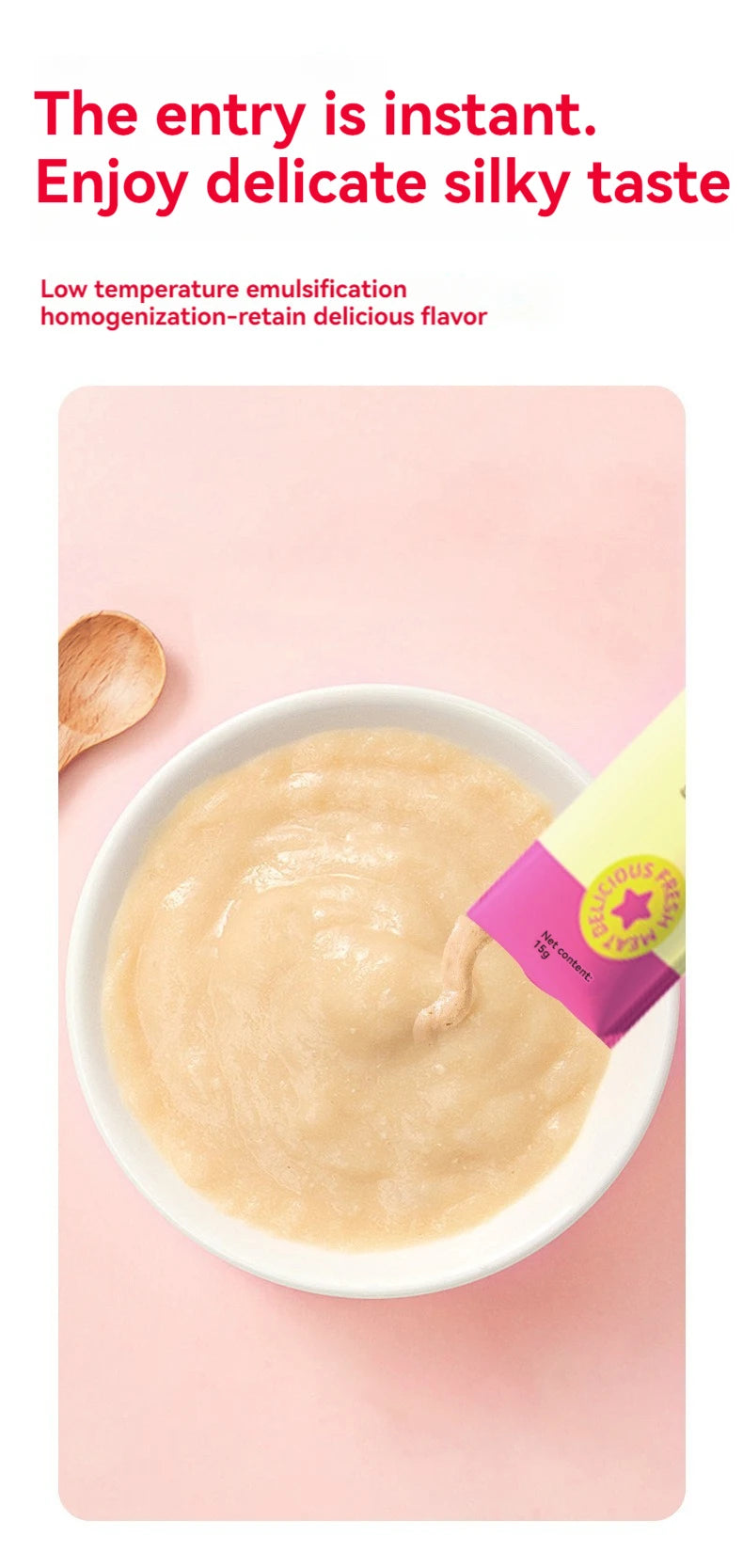 Cat food pet snacks 15g/piece liquid wet food