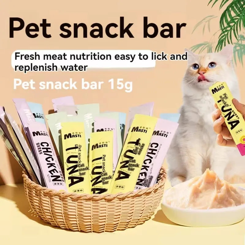 Cat food pet snacks 15g/piece liquid wet food