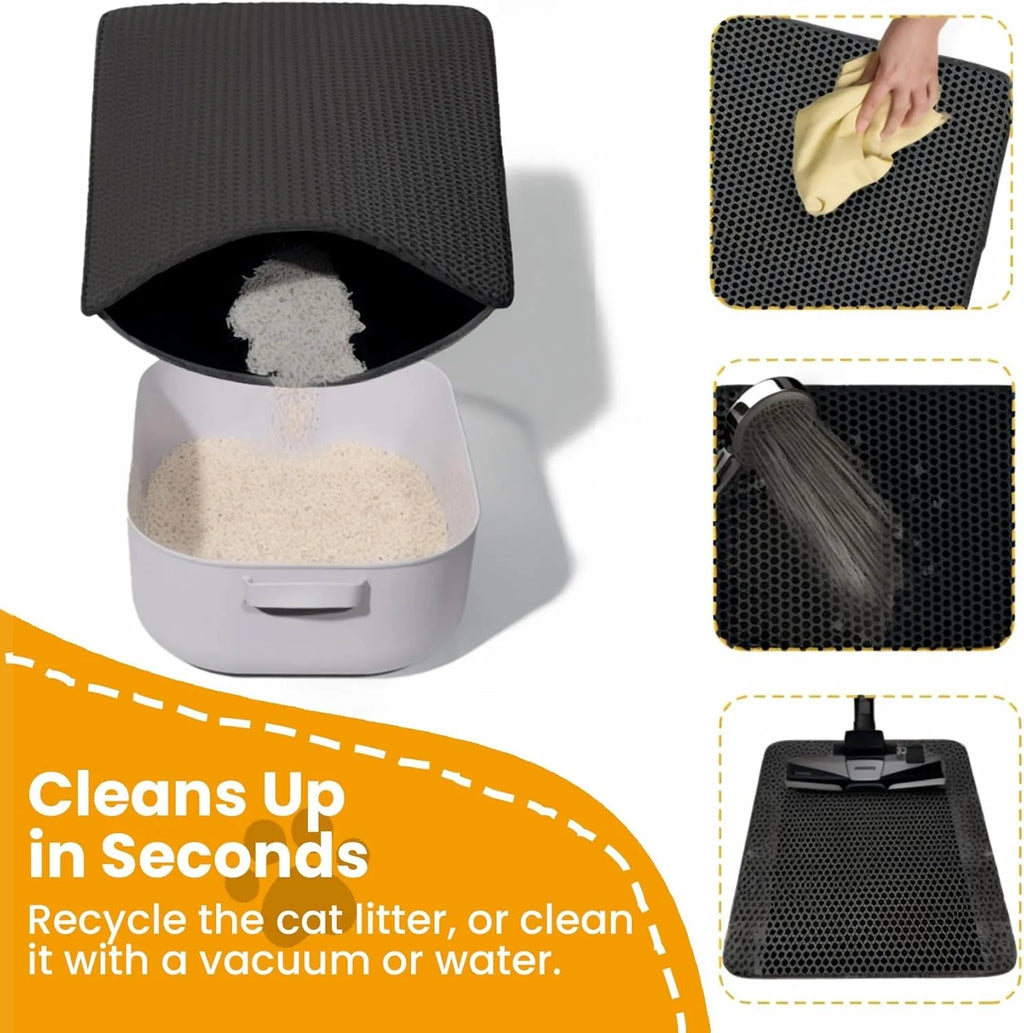 Cat Litter Mat Double Layer Pet Non Slip Big