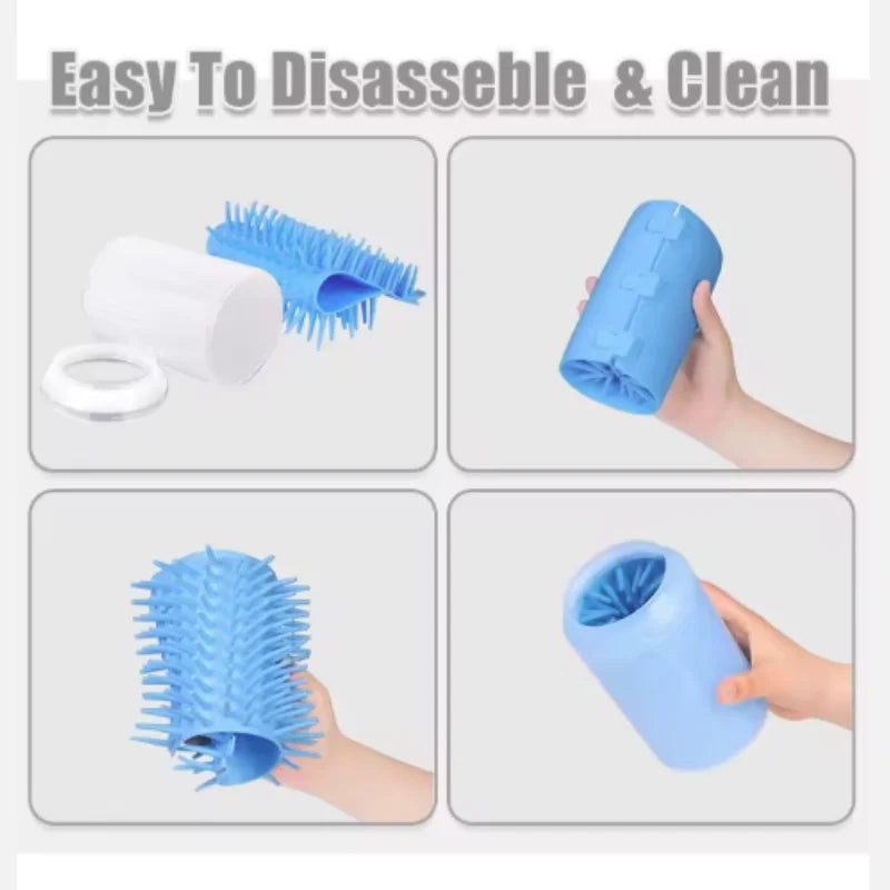 Dog Paw Cleaner Cup Soft Silicone Combs