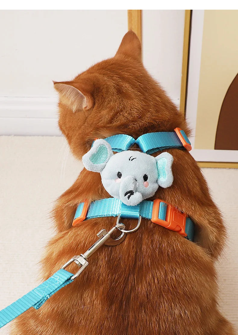 No Pull Cat Harness and Leash Set for Walking Escape Proof