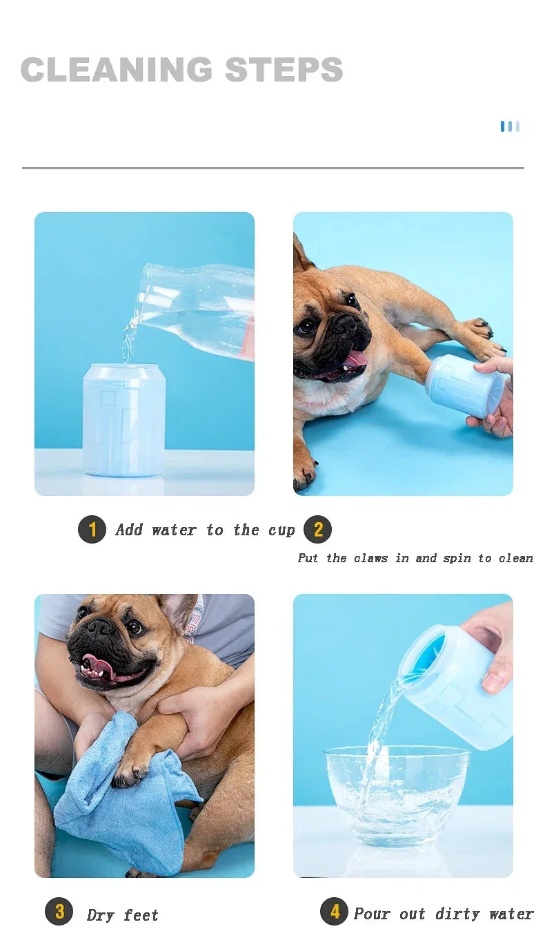 Pet Foot Washing Cup Portable Cat and Dog Foot