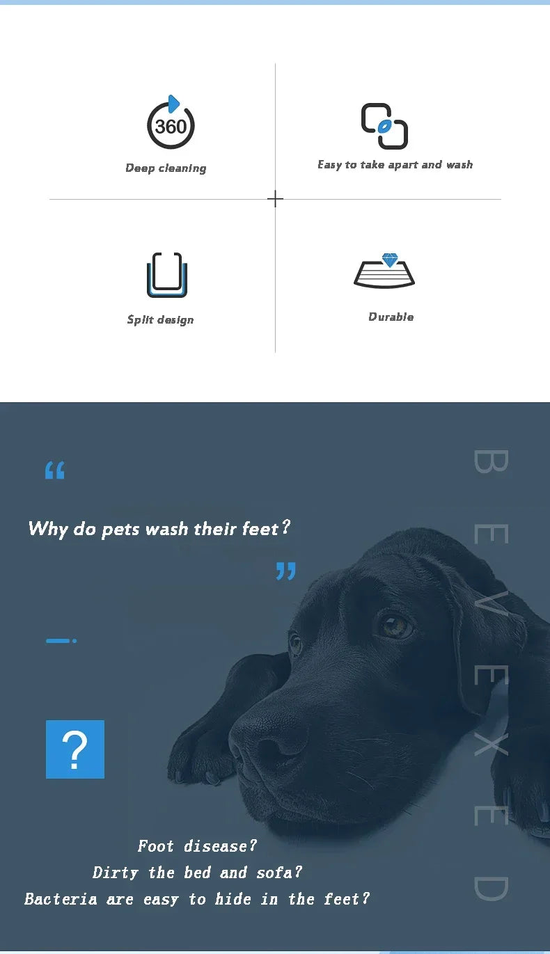 Pet Foot Washing Cup Portable Cat and Dog Foot