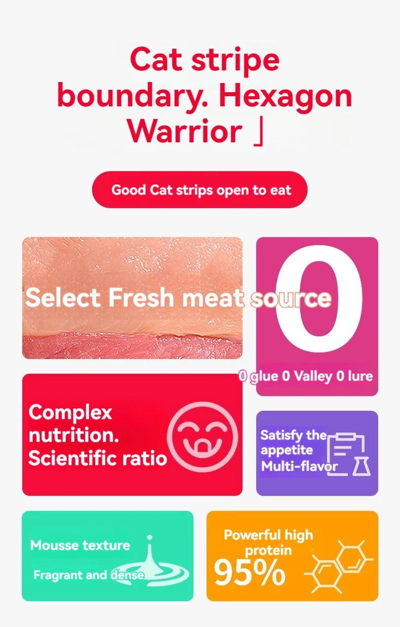 Cat food pet snacks 15g/piece liquid wet food