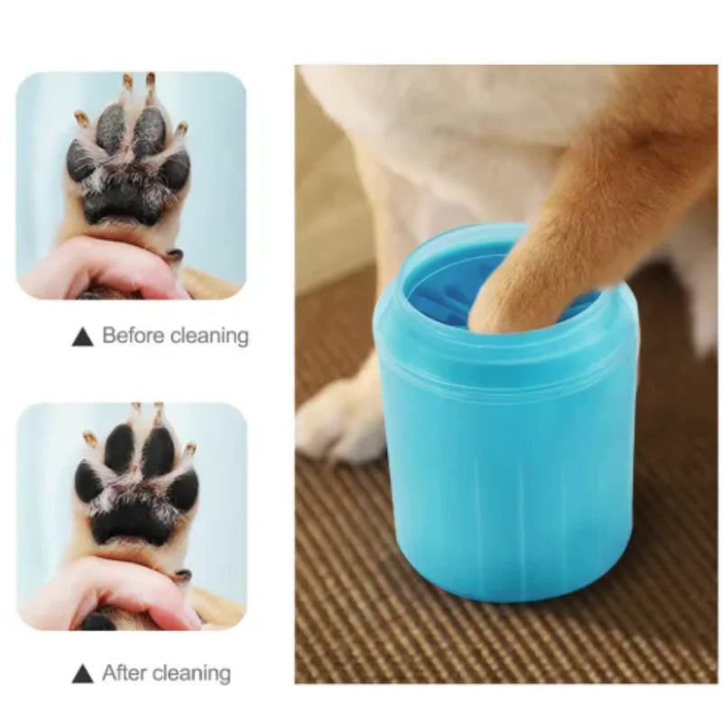 Dog Paw Cleaner Cup Soft Silicone Combs