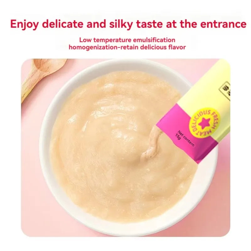 Cat food pet snacks 15g/piece liquid wet food