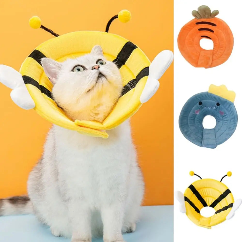Cotton Bee Shape Cat Recovery Collar Anti-licking