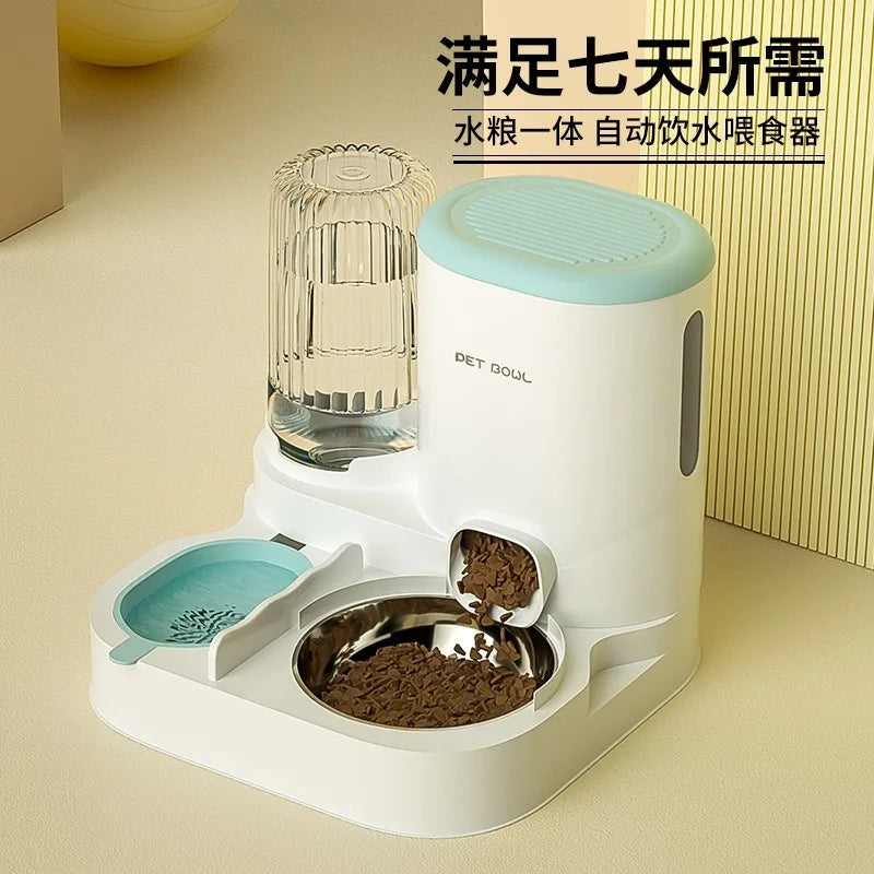 Cat automatic feeder, water dispenser.