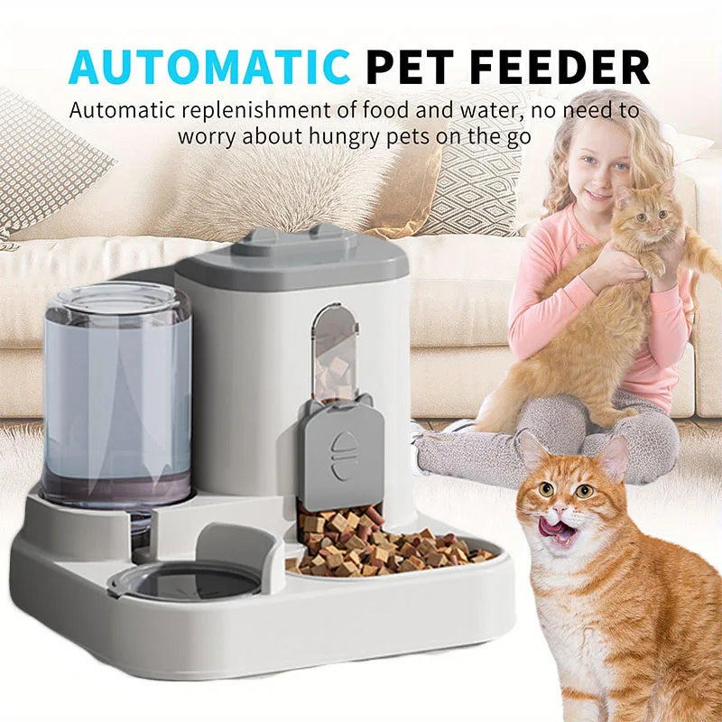 Cat Bowl Automatic Feeder with Spill Proof