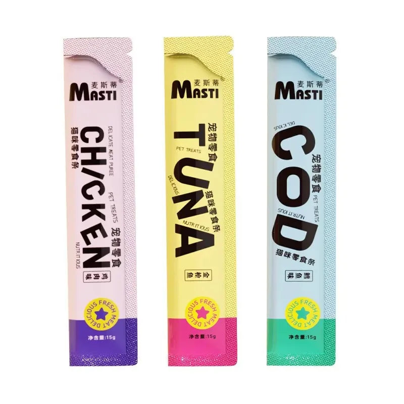 Cat food pet snacks 15g/piece liquid wet food