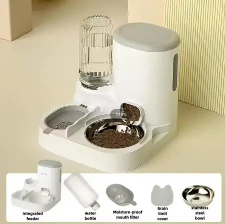 Cat automatic feeder, water dispenser.