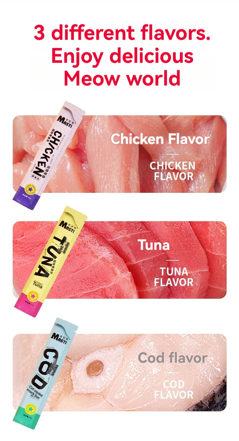 Cat food pet snacks 15g/piece liquid wet food