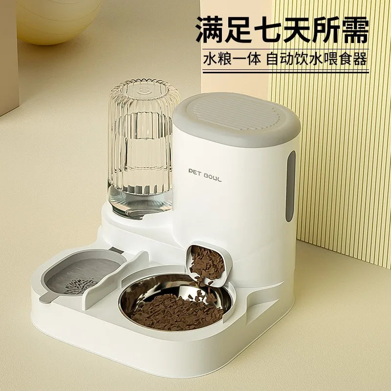 Cat automatic feeder, water dispenser.