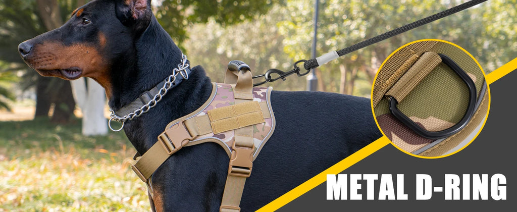 Tactical Dog Harness Pet Doberman Pinscher Pet Training