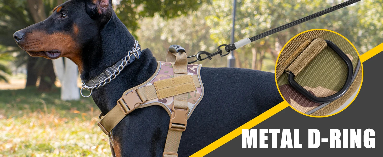 Tactical Dog Harness Pet Doberman Pinscher Pet Training