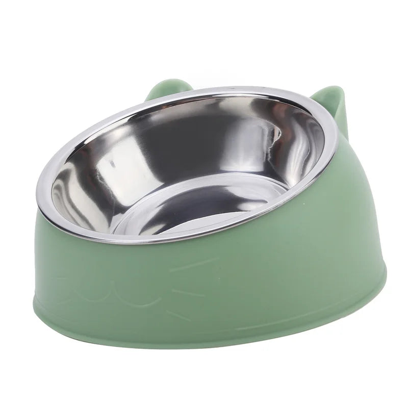 Cat Bowl Lovely Creative Inclined Kitten Puppy Food